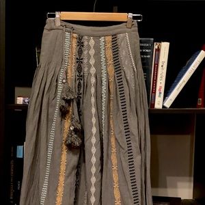 Free People XS boho maxi skirt